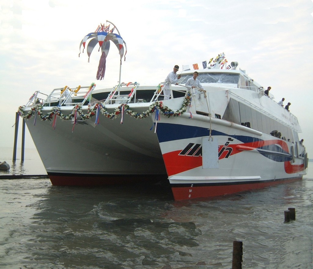 An example of Incat Crowther concepts - the 25m Maenam ferry for Thailand. © MIAA